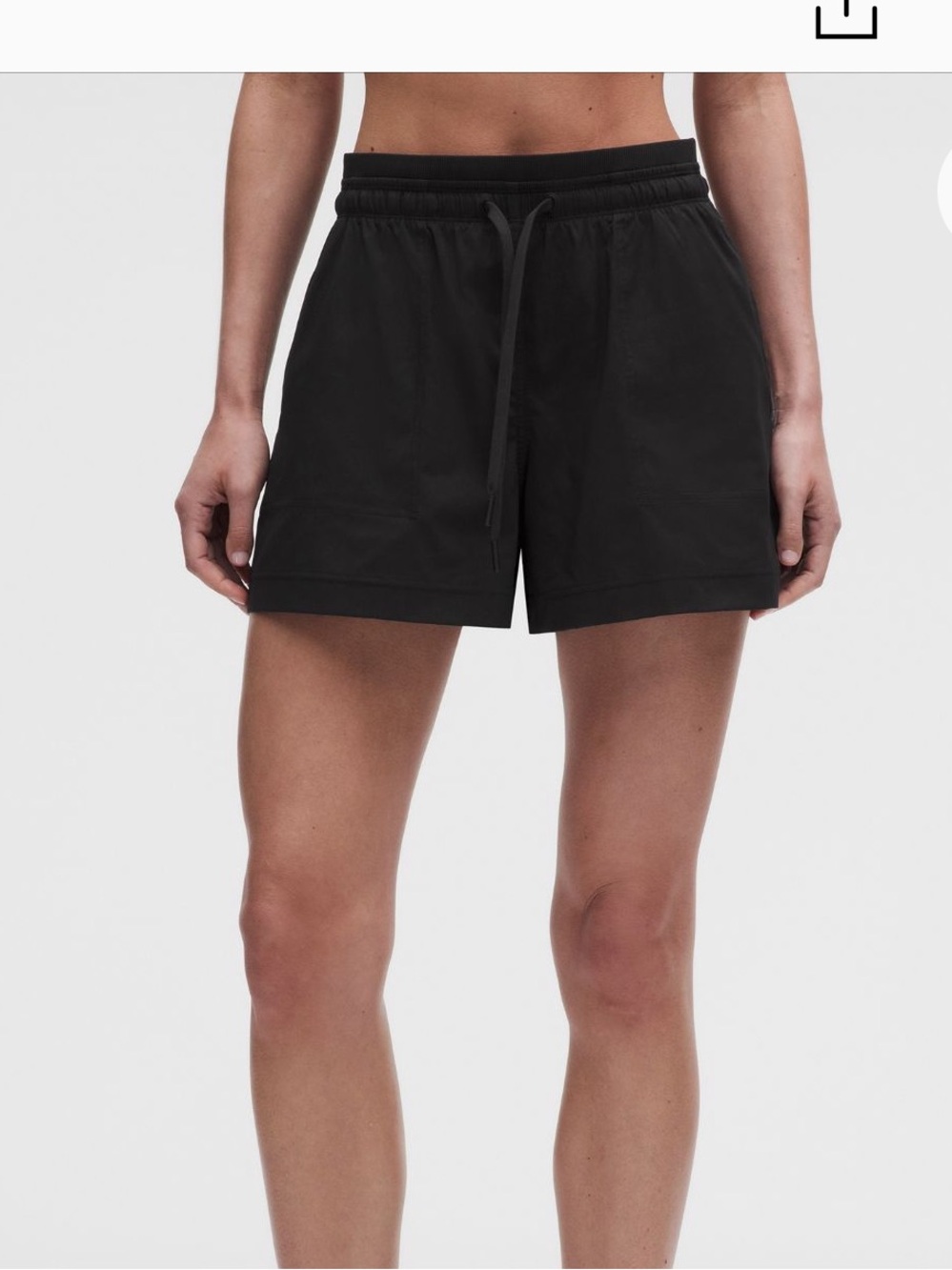 Lululemon black dance studio shorts